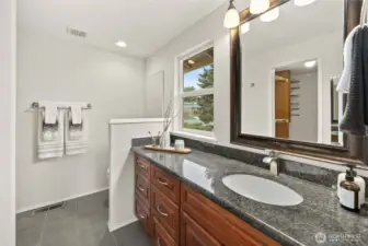 Primary ensuite with thoughtful design and functionality.