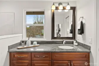 Modern finishes and smart design make this vanity a standout.