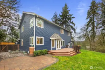 Over and acre backing to greenbelt