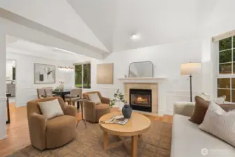 Open and bright formal living spaces