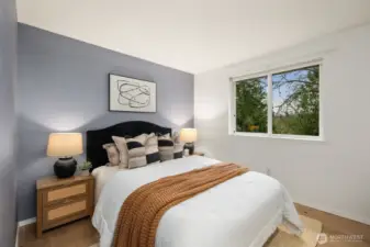 Airy, comfortable, with serene views