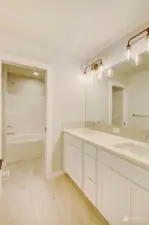 Main upstairs bathroom in previously built Aspen.