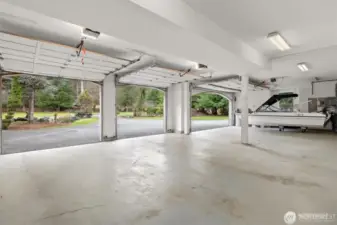 1 of the attached garages. This one accommodates 4 vehicles.