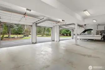 1 of the attached garages. This one accommodates 4 vehicles.