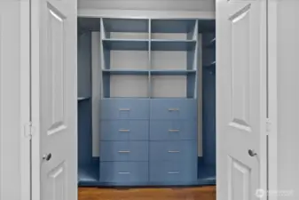Primary closet
