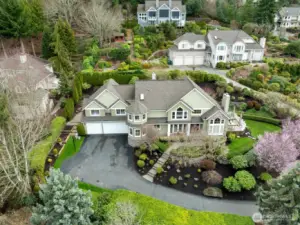 Garden beds, a water feature, a level yard and a view deck.  Surround yourself with beauty.