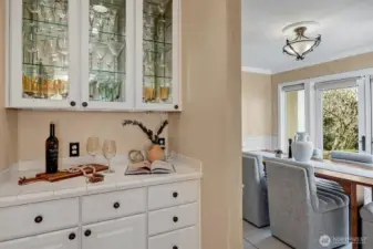Butler's Pantry for easy entertaining.
