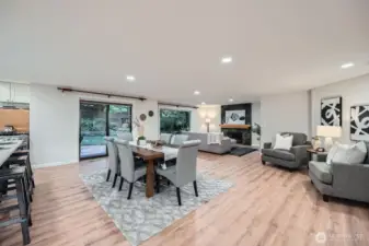 Walk into an open floor plan perfect for entertaining