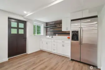 Lower level kitchenette