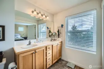 Double sinks for your convenience and even views as you get ready every day!
