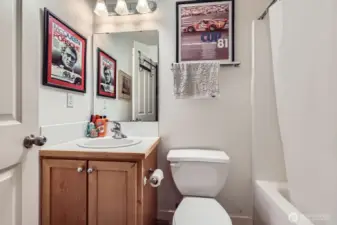 Lower level has FULL BATHROOM TOO!