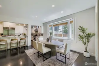 Great Room Dining Off Of Kitchen