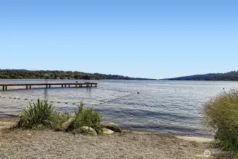 Nearby Enatai Beach From Walking & Biking Trail