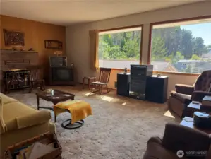 Large living area with big picture windows