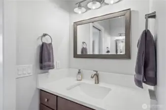 ... double sinks & cabinets