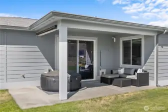 Great covered patio! - With easterly shade.