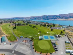Just off the golf course are the much-beloved  pickleball courts, as well as RV parking.