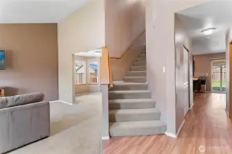 View from your foyer - with vaulted ceilings