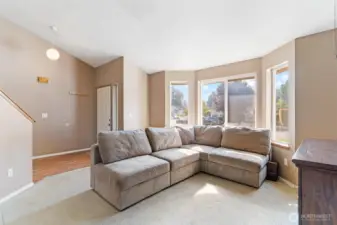 View of living room and foyer