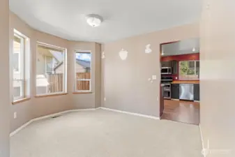 Refresh this space with new paint, flooring and light fixtures