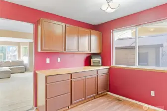 Butler's pantry for extra storage