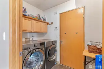 Laundry room on the first floor and access to the 2 car garage