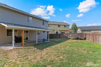 Your backyard oasis with COVERED PATIO!