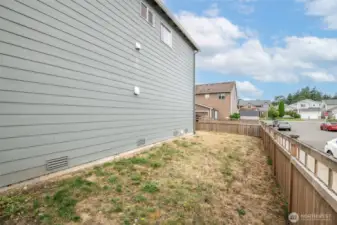 Fully Fenced Backyard