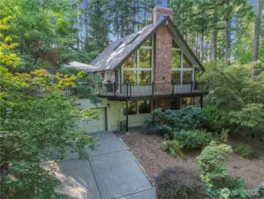 Front of your Private Pacific Northwest Retreat.