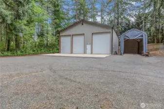 40x48 Shop with RV Tent. Room for all your toys!