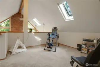 Loft area overlooking the Living Room.