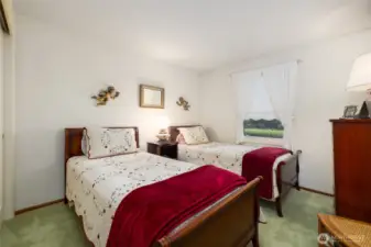 One of two guest bedrooms.