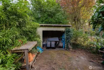 Yard shed.