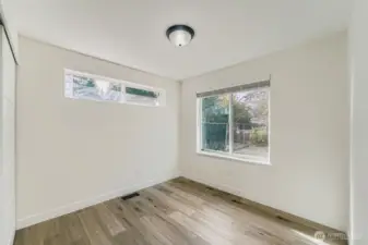 Bedroom #2 facing the backyard.