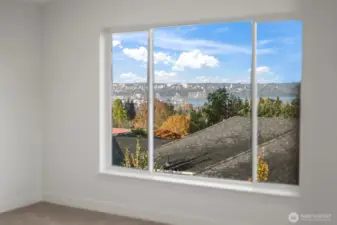 Sound view from upstairs landing and view deck!