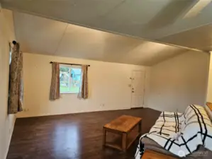 Easy sight from dining area to living room.