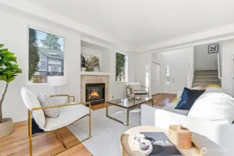 South facing living room with Ample nature lights