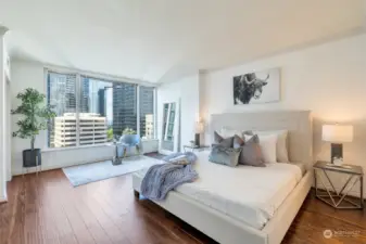 Wake up to the beauty of Bellevue from the comfort of your master suite, complete with its own NW-facing windows.