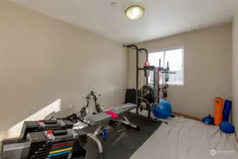 Other bedroom, set up as a gym.