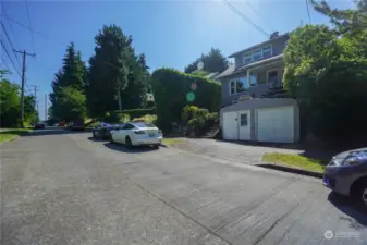 Lots of street parking in front of the house