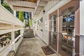 French Doors from Family/Bonus Room Area.