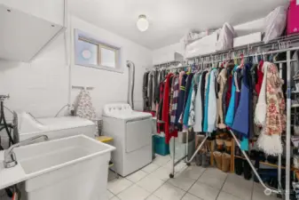 Lower Level: Utility Room.  Seller uses it as a closet, too.