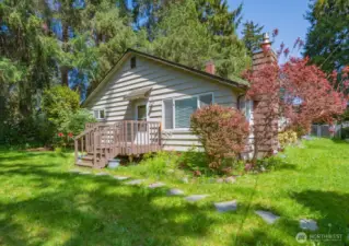 Front Deck and Front yard