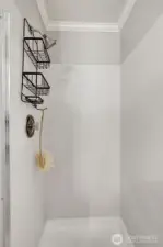Secondary bathroom shower