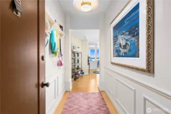 Spacious entryway.