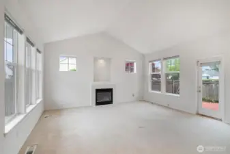 Living Room with Fireplace