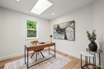 The office with a skylight