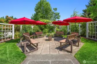 Beautiful Garden Village gazebo to greet neighbors!