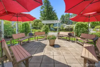 Garden Village gazebo locate directed from property street