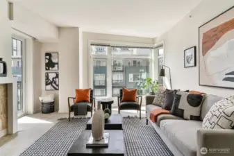 Large windows for natural light